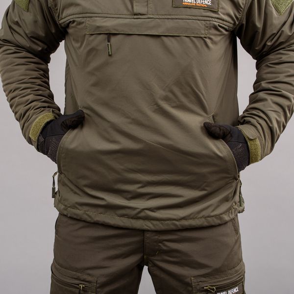 Комплект "TRAVEL DEFENCE" АНОРАК OLIVE 2 в 1 (Таслан + Мікрофліс) 00359000L0000000 фото