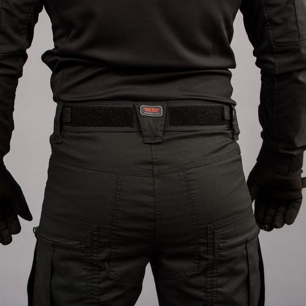 Spodnie taktyczne "ANTITERROR II" BLACK (Rip-Stop Stretch + Membrana)