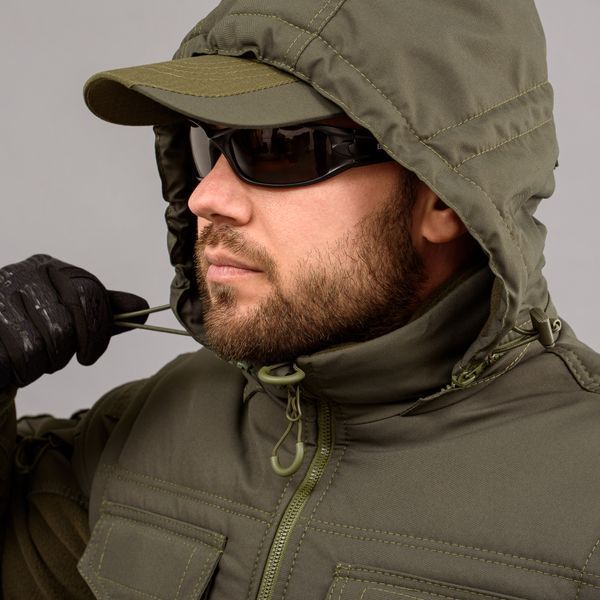 Insulated vest with hood "ANTITERROR II" OLIVE (Membrane + Sintepon) 0005303XL0000000 photo
