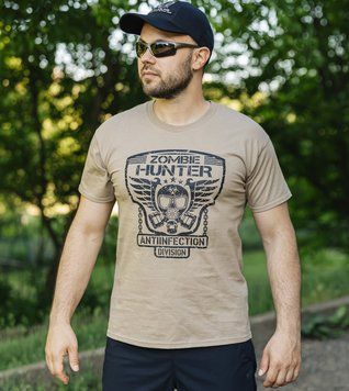 Футболка с принтом "ZOMBIE HUNTER" KHAKI (Хлопок) 0044303XL0000000 фото