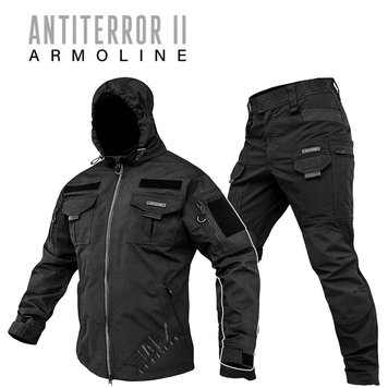 Tactical suit "ANTITERROR II" BLACK (Membrane + Rip-Stop Stretch) 00390000S0000000 photo