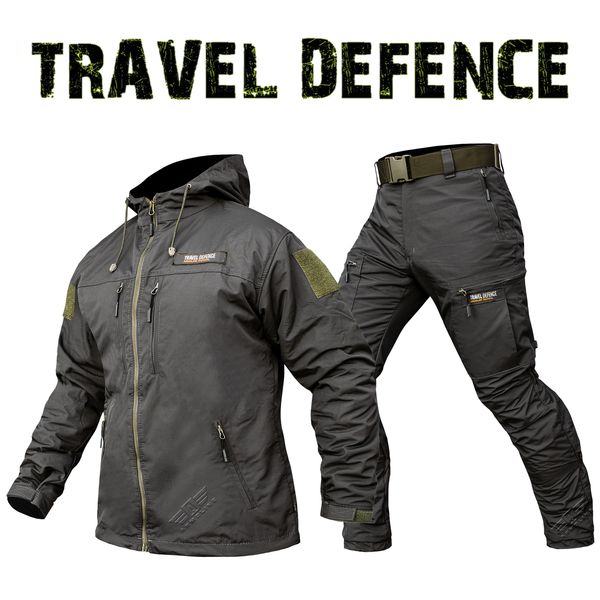 Комплект милитари "TRAVEL DEFENCE" 2 в 1 DARK OLIVE (Таслан + Микрофлис) 00371000S0000000 фото