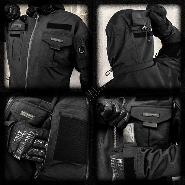 Tactical suit "ANTITERROR II" BLACK (Membrane + Rip-Stop Stretch) 00390000S0000000 photo