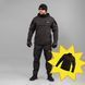 Komplet "TRAVEL DEFENCE" 3 w 1 ANORAK BLACK (Taslan + Mikropolar)