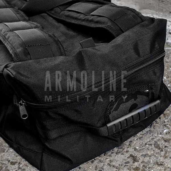 Army duffel bag - backpack 80l. "Nomad" BLACK (Cordura) 0001400000000000 photo