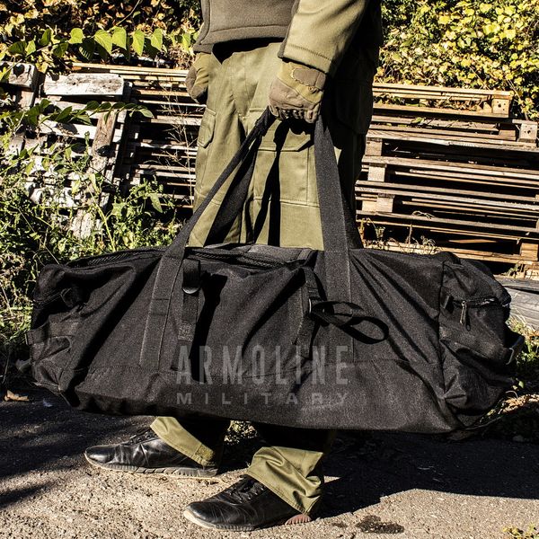 Army duffel bag - backpack 80l. "Nomad" BLACK (Cordura) 0001400000000000 photo