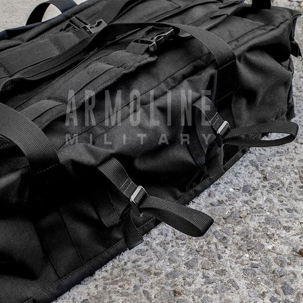 Army duffel bag - backpack 80l. "Nomad" BLACK (Cordura) 0001400000000000 photo