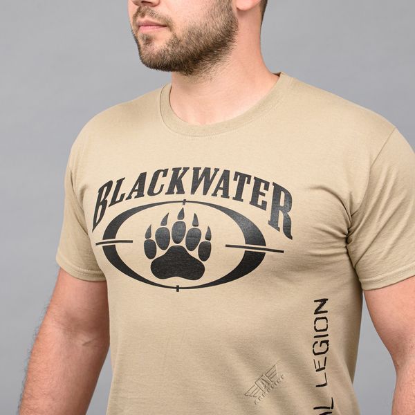 Футболка з принтом "BLACK WATER" KHAKI (Бавовна) 0026800XL0000000 фото