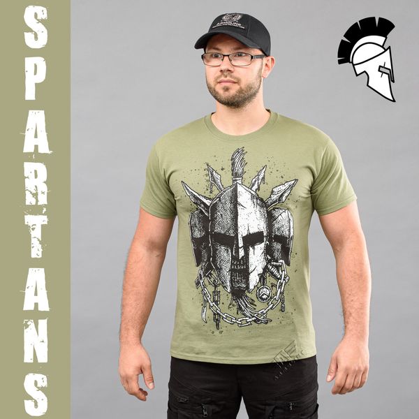 T-shirt "SPARTANS" OLIVE (Cotton) 00262000S0000000 photo