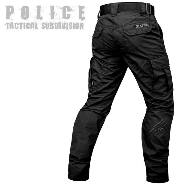 Tactical pants "POLICE" BLACK with a 5cm belt (Rip-Stop) 00313000S0000000 photo