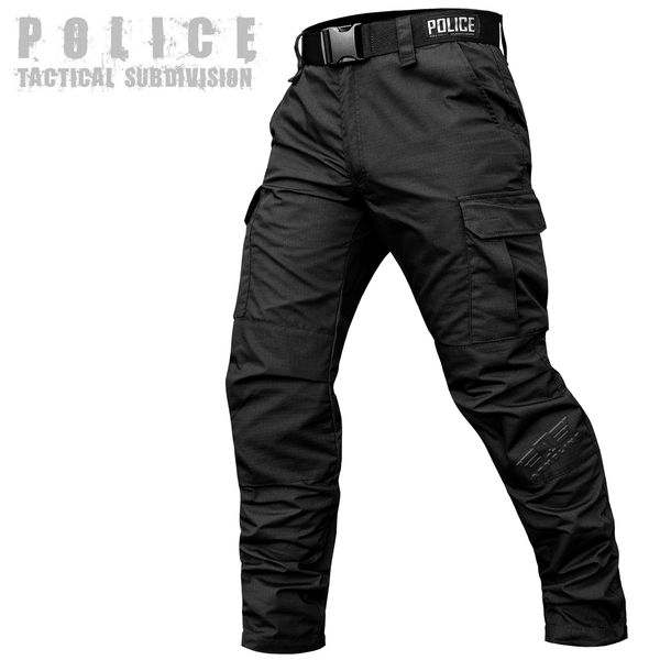 Tactical pants "POLICE" BLACK with a 5cm belt (Rip-Stop) 00313000S0000000 photo