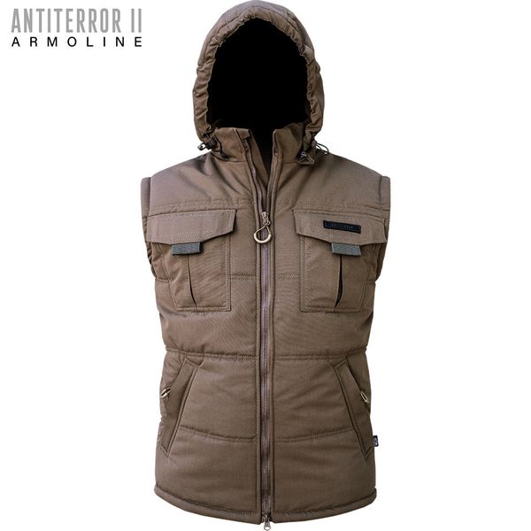 Insulated vest with hood "ANTITERROR II" COYOTE (Membrane + Sintepon) 00052000S0000000 photo