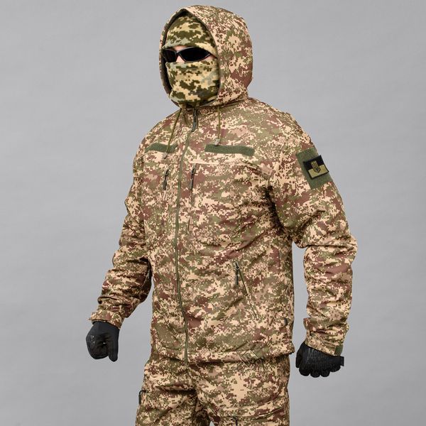Вітровка "TRAVEL DEFENCE" ХИЖАК ПІКСЕЛЬ (Таслан + Мікрофліс) 0004902XL0000000 фото