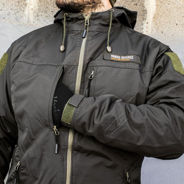 Military suit "TRAVEL DEFENCE" 3 in 1 DARK OLIVE (Taslan + Microfleece) 00378000S0000000 photo