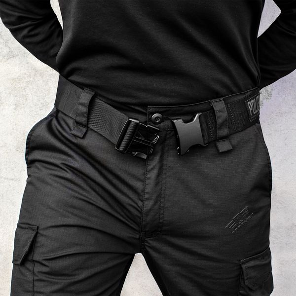 Tactical pants "POLICE" BLACK with a 5cm belt (Rip-Stop) 00313000S0000000 photo