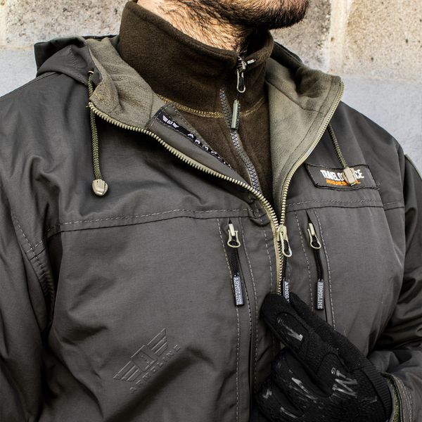 Military suit "TRAVEL DEFENCE" 3 in 1 DARK OLIVE (Taslan + Microfleece) 00378000S0000000 photo