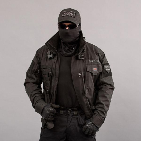 Куртка тактична "SHTORM" BLACK (Мембрана + Фліс) 0009603XL0000000 фото