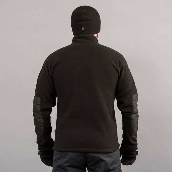 Bluza taktyczna 1/4 Zip "TRAVEL DEFENCE" BLACK (Mikropolar)
