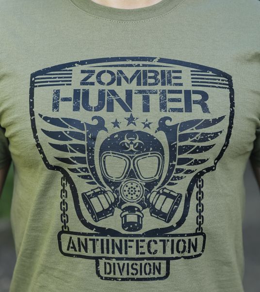 Футболка з принтом "ZOMBIE HUNTER" OLIVE (Бавовна) 0044402XL0000000 фото