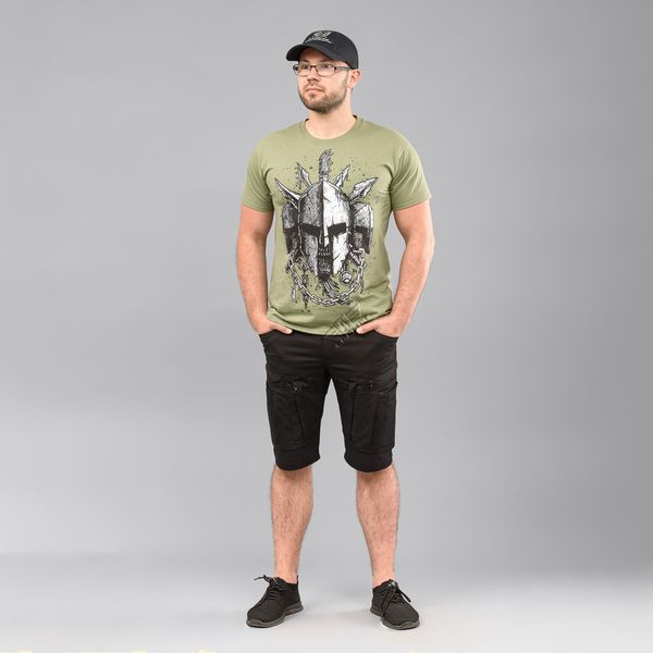 T-shirt "SPARTANS" OLIVE (Cotton) 0026200XL0000000 photo