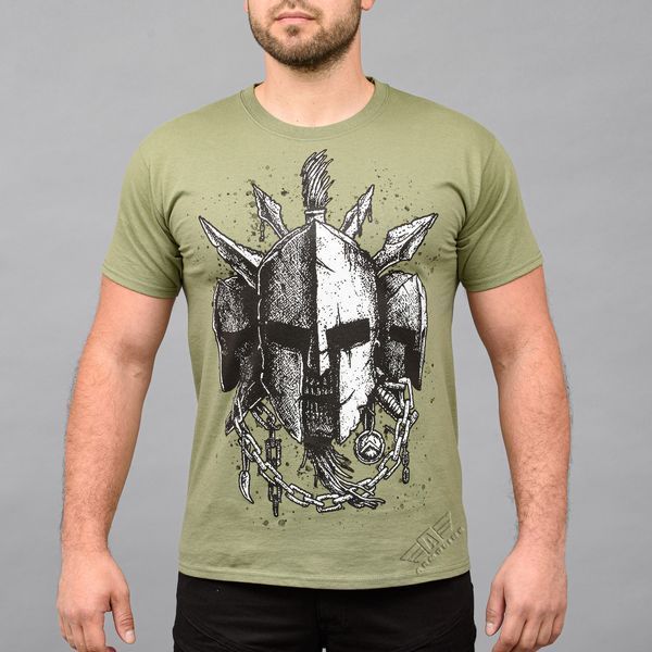 T-shirt "SPARTANS" OLIVE (Cotton) 0026200XL0000000 photo