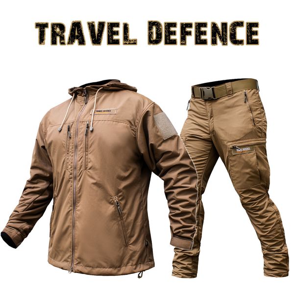 Комплект милитари "TRAVEL DEFENCE" 2 в 1 COYOTE (Таслан + Микрофлис) 00370000S0000000 фото