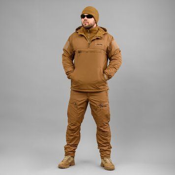 Komplet "TRAVEL DEFENCE" ANORAK COYOTE 2 w 1 (Taslan + Mikropolar)