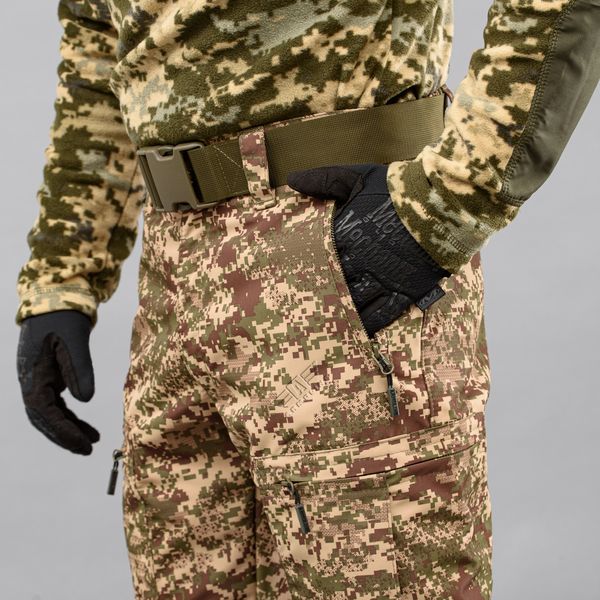 Insulated pants with belt "TRAVEL DEFENCE" PREDATOR (Taslan + Microfleece) 00325000S0000000 photo