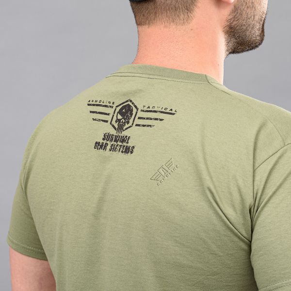 T-shirt "SPARTANS" OLIVE (Cotton) 0026202XL0000000 photo