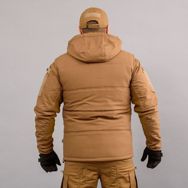 Insulated vest with hood "ANTITERROR II" COYOTE (Membrane + Sintepon) 0005200XL0000000 photo