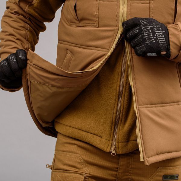 Insulated vest with hood "ANTITERROR II" COYOTE (Membrane + Sintepon) 0005200XL0000000 photo