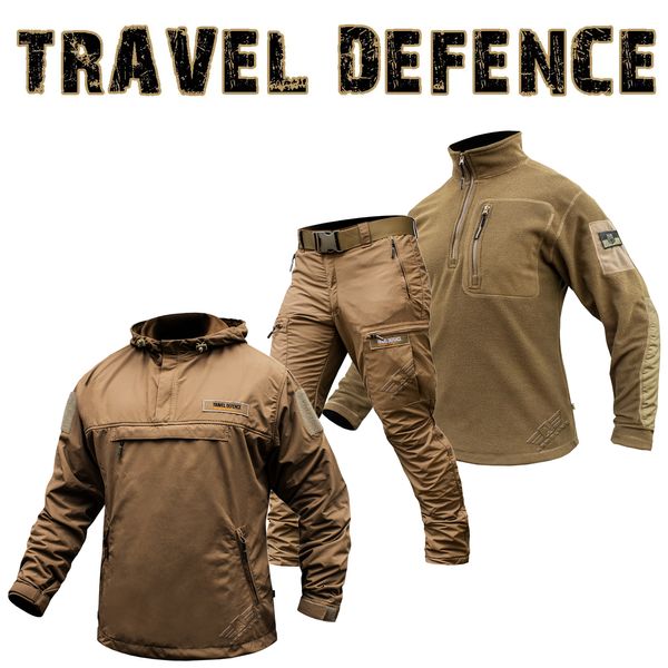 Комплект "TRAVEL DEFENCE" 3 в 1 АНОРАК COYOTE (Таслан + Микрофлис) 00349000S0000000 фото