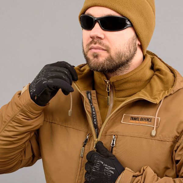 Комплект милитари "TRAVEL DEFENCE" 2 в 1 COYOTE (Таслан + Микрофлис) 00370000L0000000 фото