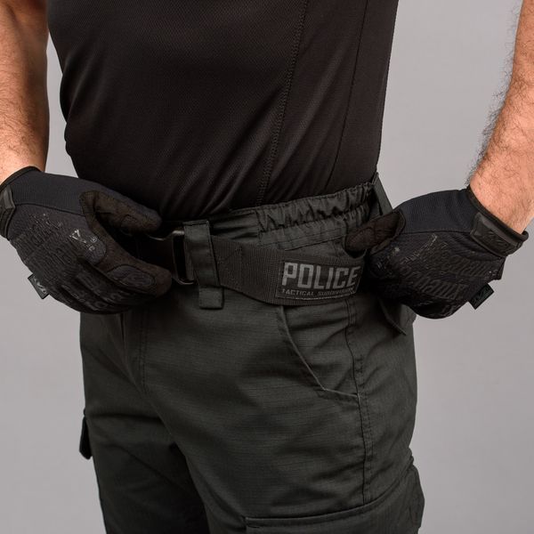 Штани тактичні "POLICE" BLACK з ременем 5см (Rip-Stop) 0031302XL0000000 фото