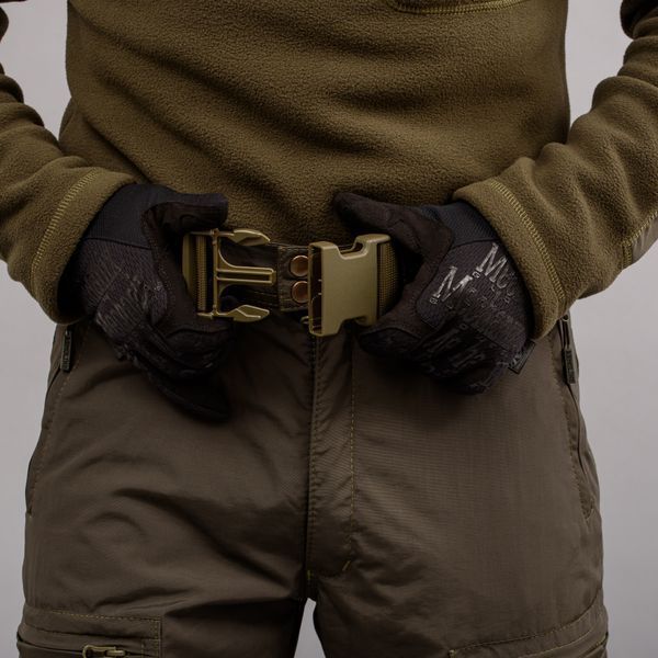 Брюки "TRAVEL DEFENCE" DARK OLIVE с ремнем (Таслан + Микрофлис) 00321000M0000000 фото