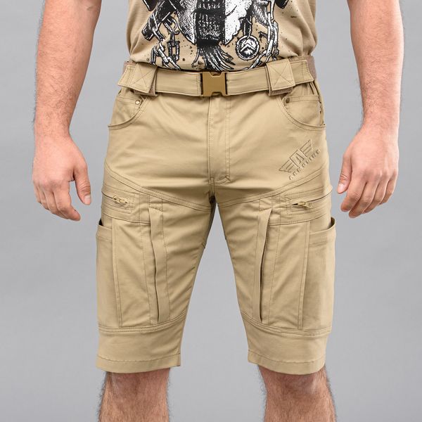 Shorts with belt "SPARTAN" BEIGE (Cotton Stretch) 0030800XS0000000 photo