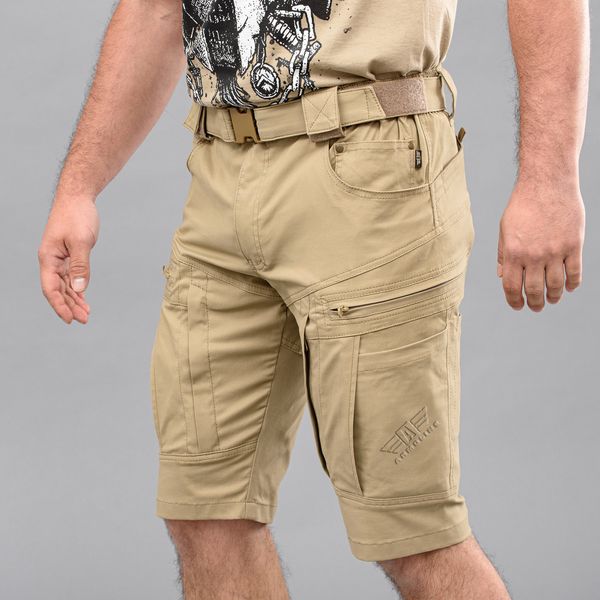 Shorts with belt "SPARTAN" BEIGE (Cotton Stretch) 0030800XS0000000 photo