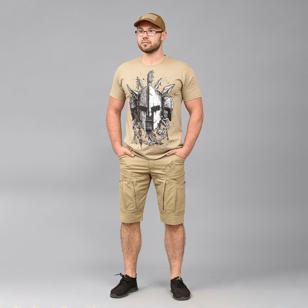 Shorts with belt "SPARTAN" BEIGE (Cotton Stretch) 0030800XS0000000 photo