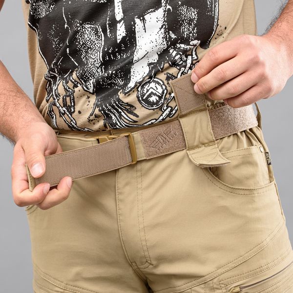 Shorts with belt "SPARTAN" BEIGE (Cotton Stretch) 0030800XS0000000 photo