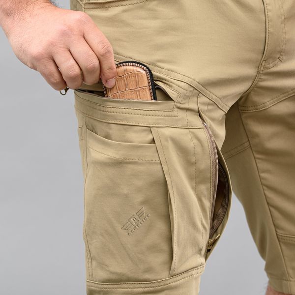 Shorts with belt "SPARTAN" BEIGE (Cotton Stretch) 0030800XS0000000 photo