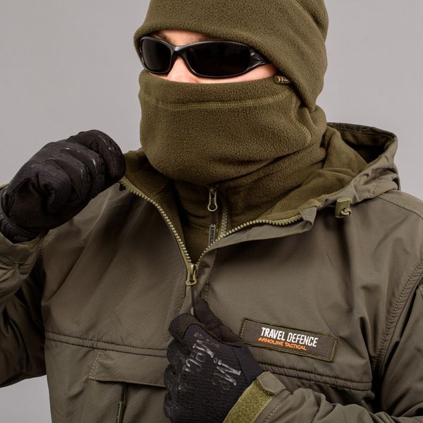 Анорак "TRAVEL DEFENCE" OLIVE (Таслан + Микрофлис) 00008000L0000000 фото