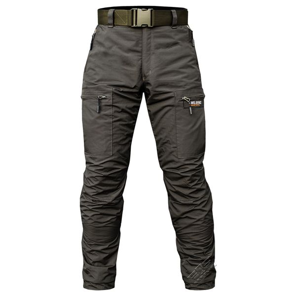 Insulated pants with belt "TRAVEL DEFENCE" OLIVE (Taslan + Microfleece) 00324000S0000000 photo