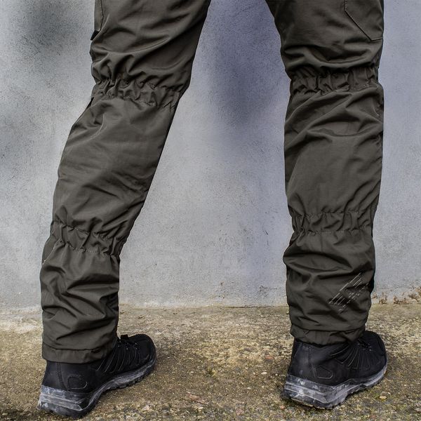 Insulated pants with belt "TRAVEL DEFENCE" OLIVE (Taslan + Microfleece) 00324000S0000000 photo