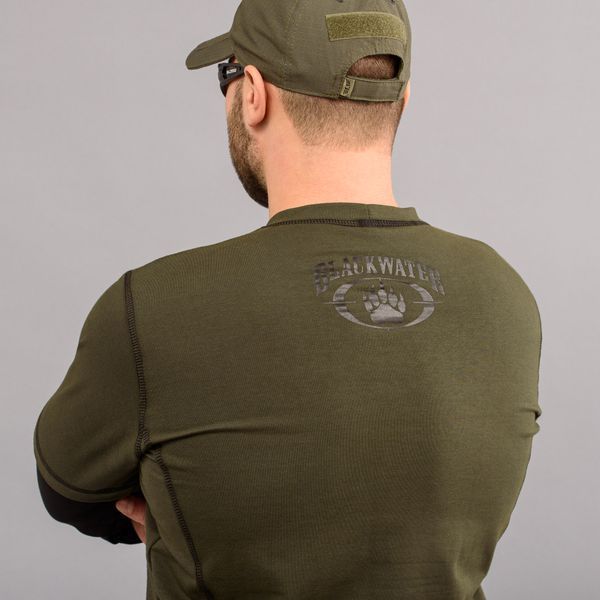 T-shirt with sleeves "BLACK WATER" OLIVE (Knitwear) 0028400XL0000000 photo