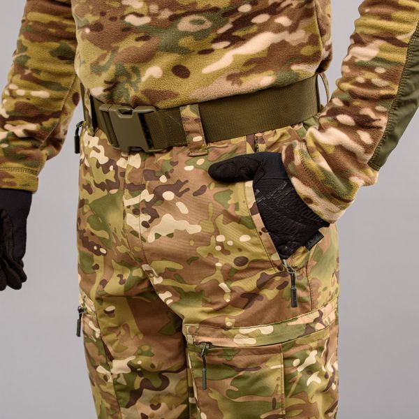 Insulated pants with belt "TRAVEL DEFENCE" MULTICAM (Taslan + Microfleece) 00323000M0000000 photo