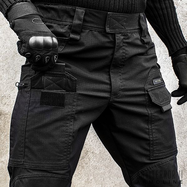 Tactical pants "ANTITERROR II" BLACK (Rip-Stop Stretch + Membrane) 00337000SREGULAR photo