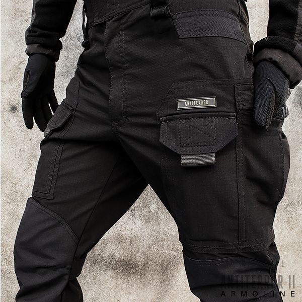 Tactical pants "ANTITERROR II" BLACK (Rip-Stop Stretch + Membrane) 00337000SREGULAR photo