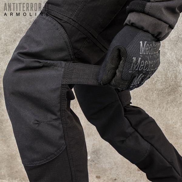 Tactical pants "ANTITERROR II" BLACK (Rip-Stop Stretch + Membrane) 00337000SREGULAR photo