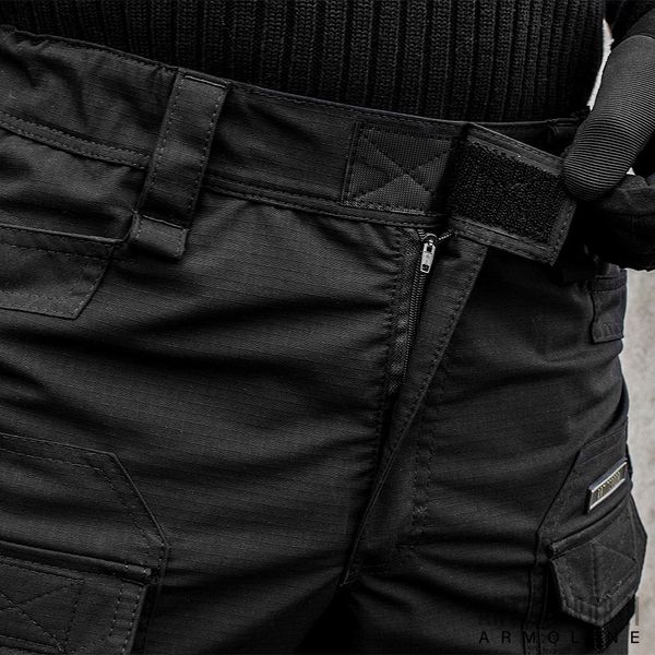 Tactical pants "ANTITERROR II" BLACK (Rip-Stop Stretch + Membrane) 00337000SREGULAR photo