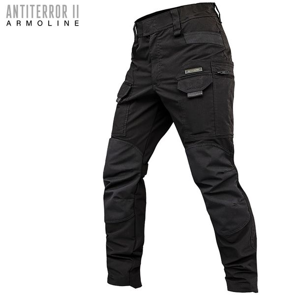 Tactical pants "ANTITERROR II" BLACK (Rip-Stop Stretch + Membrane) 00337000SREGULAR photo